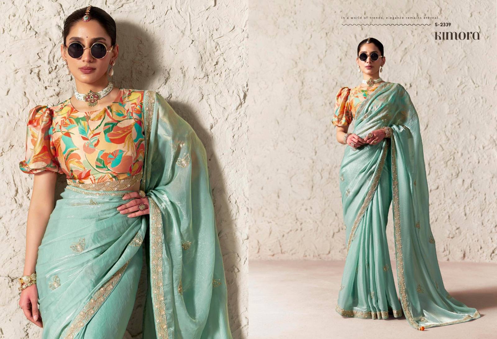 Rangat Vol-4 By Kimora Fashion 2331 To 2345 Series COLORFUL BEAUTIFUL FANCY PARTY WEAR & TRADITIONAL WEAR SAREES AT WHOLESALE PRICE